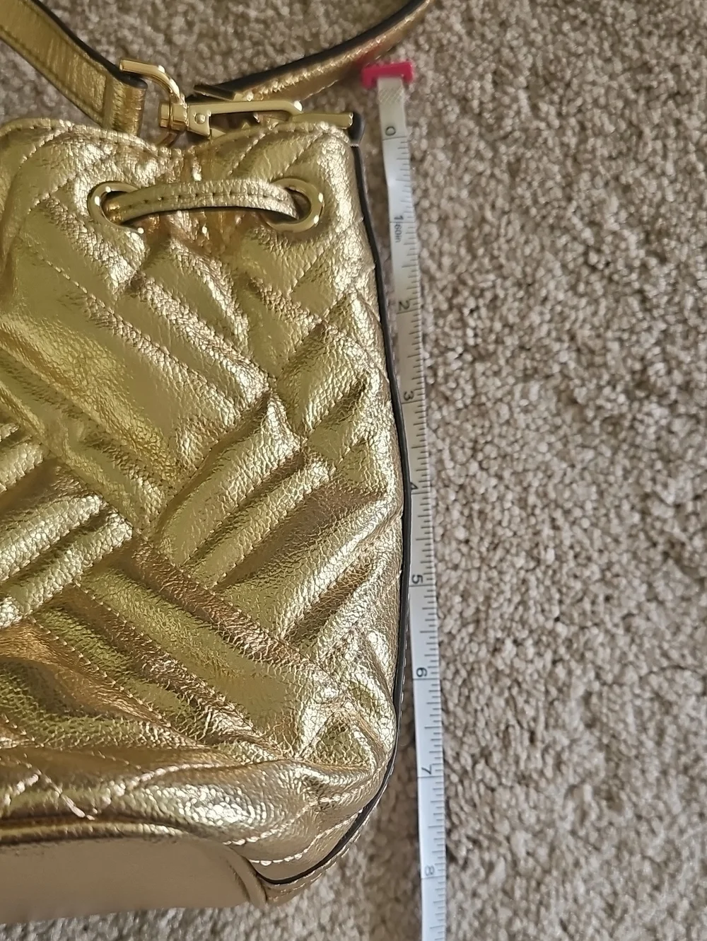 Michael Kors Metallic Gold Quilted Bag